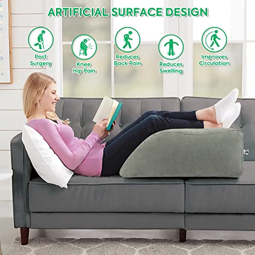 GLORSIGN Leg Elevation Pillow Inflatable, Wedge Pillows for Sleeping