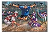 Melissa & Doug Close Call Baseball Jumbo Jigsaw Floor Puzzle (48 pcs, 2 x 3 feet)