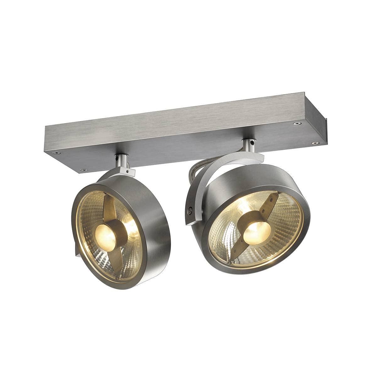 SLV Surface-Mounted Wall and Ceiling Light KALU/Internal Ceiling and Wall Illumination, Surface-Mounted Light, Wall-Mounted Light, Ceiling spot / GU10 75W Aluminium