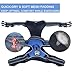 PoyPet No Pull Dog Harness, Reflective Comfortable Vest Harness with Front & Back 2 Leash Attachments and Easy Control Handle Adjustable Soft Padded Pet Vest for Small to Large Dogs (Blue,L)