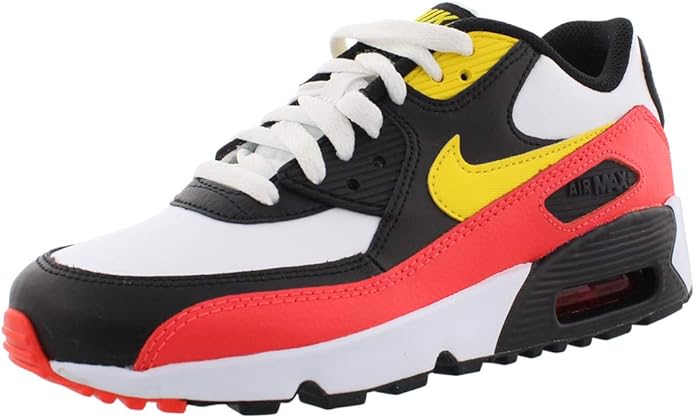 nike air max 90 trainers in white and yellow