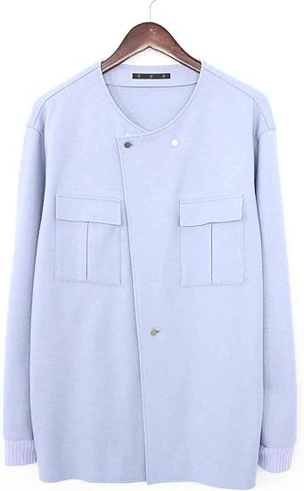 Amazon アトウ Ato 17aw Am17d G07 ノーカラーウールブルゾン 48 ライトブルー 中古 コート ジャケット 通販