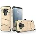 Zizo Bolt Series Galaxy S9 Case - Full Curved Glass Screen Protector with Holster and 12ft Military Grade Drop Tested (Desert Tan & Camo Green)