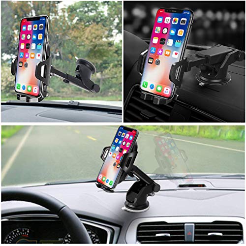 image for Mixigoo Car Phone Holder, Air Vent Car Dashboard Phone Holder, Washabl