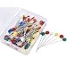 Csdtylh 500Pcs Sewing Pins for Fabric, Straight Pins with Colored Heads, Versatile Pins for Sewing, Quilting, Hemming, Pinning Seams, Fixing Crafts, Alterations
