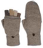 Emmalise Women Knit Convertible Fingerless Gloves w/ Mitten Flap Christmas Gift