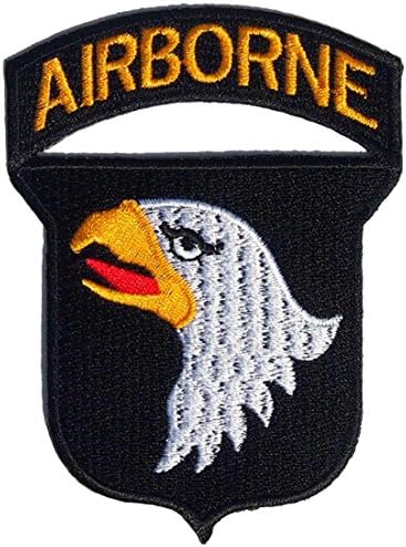 101st Airborne Divisions Screaming Eagle Army Military United States Team Jacket Uniform Patch Sew Iron on Embroidered Badge Sign Costume for Collection with By Botan
