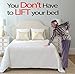 No Lift - Bed and Furniture Stopper - Requires No Lifting of Your Bed - It Works - Caster Cups Keeps Bed and Furniture from Sliding Bed Caster Stopper. Solid Rubber (8, Brown)