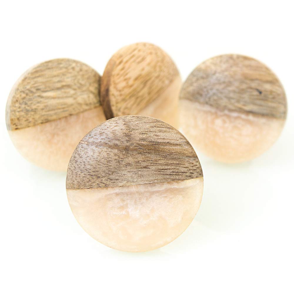 Moon Resin Knob Set Of 6 Pulls For Cabinet Girls Dresser Kids