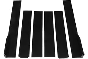 Side Skirt, 6Pcs 2m 6.6ft Universal Car Rocker Panel Splitter Lip, Adjuatable Length Vehicle Skirt Winglets Diffuser, Bottom 