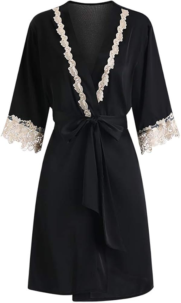 Amazon.com: Ladies Sexy Mid Sleeved Cardigan Robe Set of 4, Patchwork Embroidered Furniture 