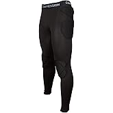 Jellybro Mens Padded Compression Pants Football Girdles Athletic Leggings for Soccer Basketball Paintball Hockey