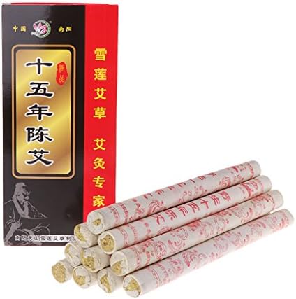 SYlive 10Pcs 15 Years Aging Moxa Roll Stick Moxibustion Acupuncture Massage Therapy New