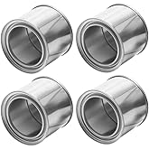SEWACC 4pcs Airtight Metal Paint Cans with Lids Thickened Round Containers for Paint Storage Laboratory
