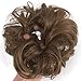 FUT Scrunchy Scrunchie Hair Bun Updo Hairpiece Ponytail Hair Extensions Wavy Curly Messy Hair Bun Extensions Donut Chignons Hair Piece light brown