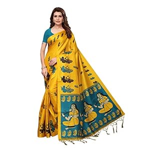 Anni Designer Magenta Khadi Silk Printed Sarees For Women With Blouse Piece