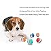 ATESSON Tough Chew Ball for Dogs, Rotatable Tooth Cleaning Toy Non-Toxic Rubber Bite Resistant, 3