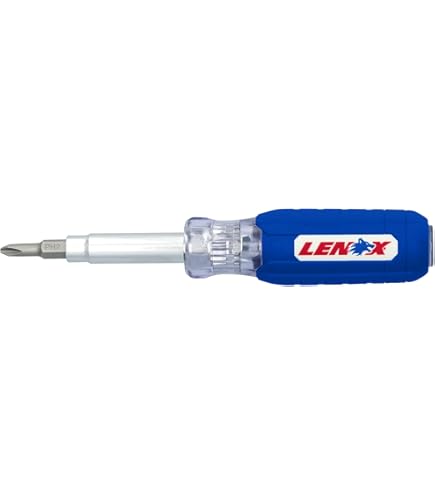 SHARP - チビタン Crescent 6-in-1 Interchangeable Bit Screwdriver, Red Handle