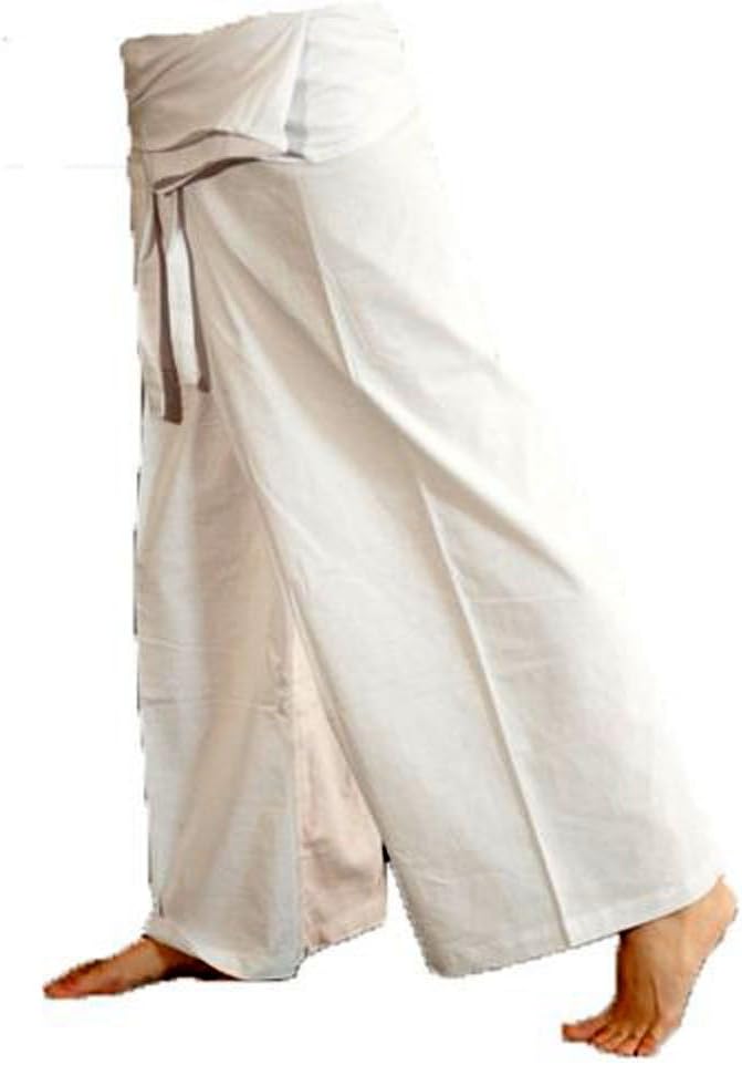Thai Cotton Fisherman Pants Traditional Tailoring Style Yoga Pants Free size
