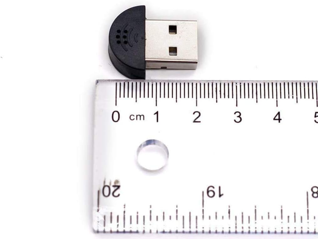 USB microphone PC plug-and-play driver-free Mac desktop and laptop microphones are convenient and practical. Mini black is suitable for web chat, games, and video conferencing (Black) - Image 4
