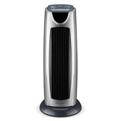 Homeleader Heizlüfer mit Fernbedienung, Keramik Heizlüfter 2000W, Tower schnellheizer mit LCD, Timer