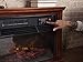 Green Peak Large Room Infrared Quartz Fireplace in Burnished Oak Finish w/Remote