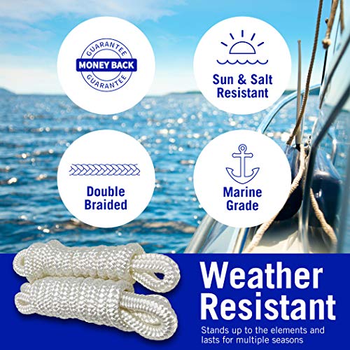 Boat Fender Lines for Boat Bumper Fender Hangers Marine Rope for Boats