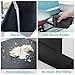 YIHEPLER Placemats, Silicone Placemat Set of 6 Non-Slip Heat Resistant Waterproof wipeable Place mats for Kitchen Dinner Table,Baking Table mat Used by Toddler,Baby,Infant,Kids,Children Adults Black
