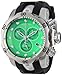 Invicta Men's 6105 Venom Reserve Chronograph Green Dial Black Polyurethane Watch