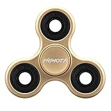 Scrub Surface Fidget Spinner Toy, Spin 2-3 Min EDC Hand Figets Spinners Prime Tri-Spinner for Kids Adults, Relieves Stress Desktop Cool Gadgets, Fiddle Spinner for ADD ADHD Anxiety Autism GOLD
