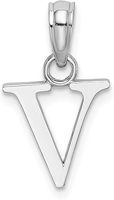 10k Yellow Gold M Block Initial Monogram Name Letter Pendant Charm Necklace Fine Jewelry Gifts For Women For Her
