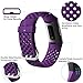 Maledan Replacement Bands Compatible with Fitbit Charge 3 and Charge 3 SE for Women Men, 3 Pack Plum/Mint Green/Mellow Yellow, Large