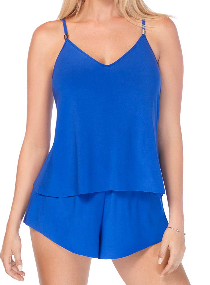 Magicsuit Women's Swimwear Solid Mila Soft Cup Romper Swimsuit with Adjustable Straps