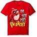 Angry Birds Boys' Little Boys' Short Sleeve T-Shirt Shirt, Red Angry, Small-4