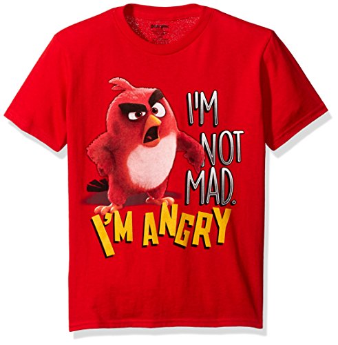Angry Birds Boys  Little Boys  Short Sleeve T-Shirt Shirt, Red Angry, Small-4