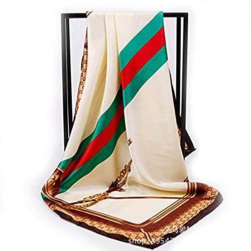 SAFZES Women Scarf Scarves 90cm printed silk satin scarves square Blanket Cape Wrap Shawl Stole,