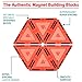 MOBIUS Toys Magnetic Blocks 66 Piece Set - Magnetic Tiles for Kids, with Strong Metallic Rivets - 3D Various Magnetic Shapes That Build - Magnet