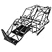 Steel Chassis Roll Cage Frame Body with Esc Mount Plate for 1/10 Axial Wraith 90018 RC Truck Black