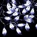 Halloween String Lights, YUNLIGHTS 14.7ft 40 LED Waterproof Ghost Light with 8 Modes, Battery Powered (Cool White)