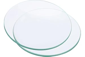 PATIKIL 80mm Diameter Watch Glass, 10 Pack Beaker Cover Smooth Edges Chamfered Arc for Laboratory, Transparent
