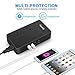 Travel Voltage Converter Adapter Universal Power 1875W Step Down 220V to 110V with 4 Smart USB Charging Ports Inner Cooling Design Without Any Noise,Powerjc