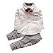 JIANLANPTT Autumn Spring Baby Boy Clothes Set Top Pants 2 Pieces Gentleman Suit
