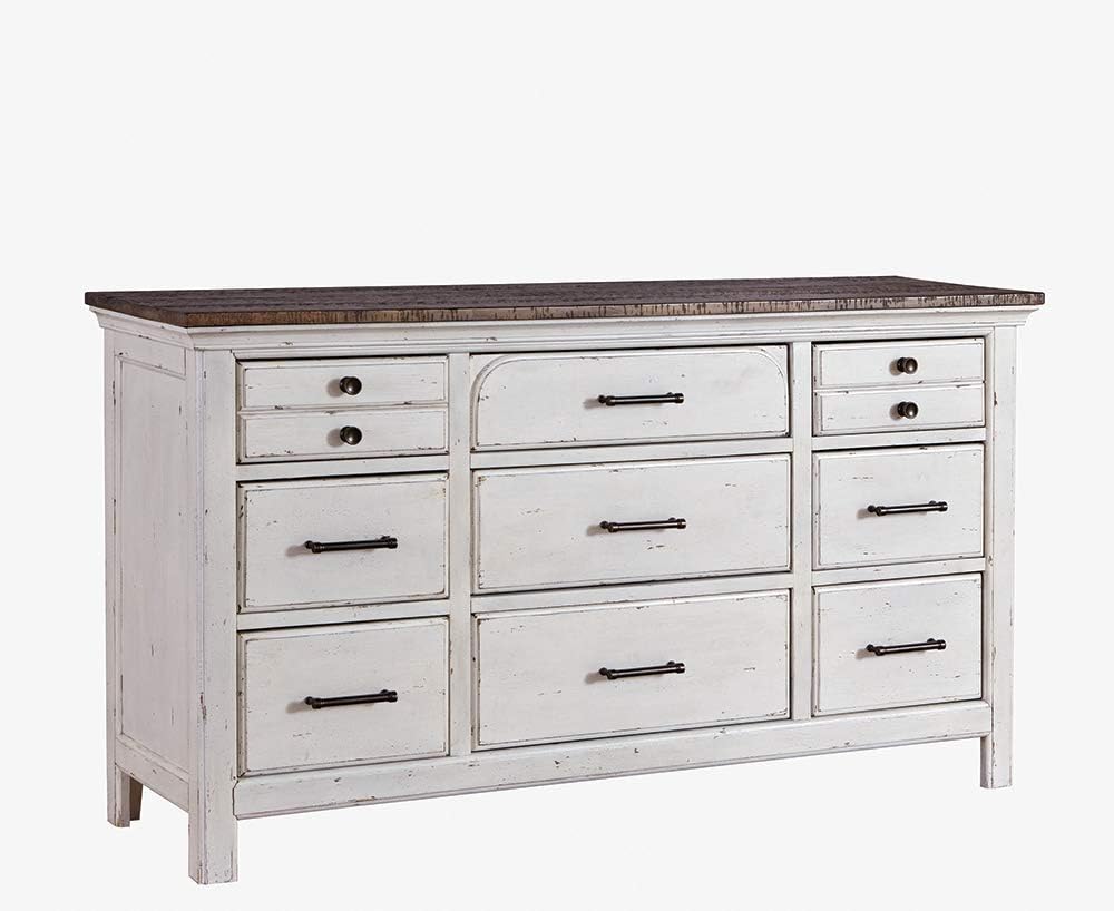 Amazon Com Coaster Celeste 9 Drawer Dresser In Latte And Vintage