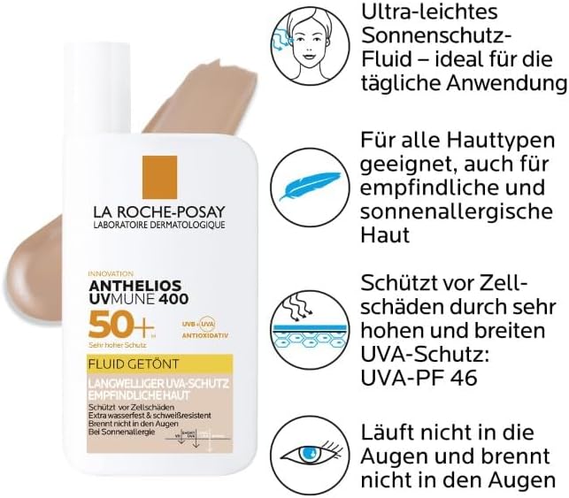 Anthelios Getöntes Sonnenfluid, Gesicht, LSF 50+, 50 ml