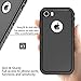 Cozycase Waterproof Case for iPhone 8 /iPhone 7, Shockproof Full-Body Rugged Case with Built-in Screen Protector for Apple iPhone 8/7 / SE2020 -(Black)