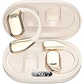 FYSUCSI Open Ear Bluetooth Headphones Wireless Earbuds with Earhook 50H Playback Air Conduction Sweatproof Sports Ear Buds Touch Control Earphones for Running,Workout