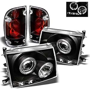 Amazon.com: Xtune for 1997-2000 Toyota Tacoma Black Halo ... 1997 toyota tacoma headlight wiring 