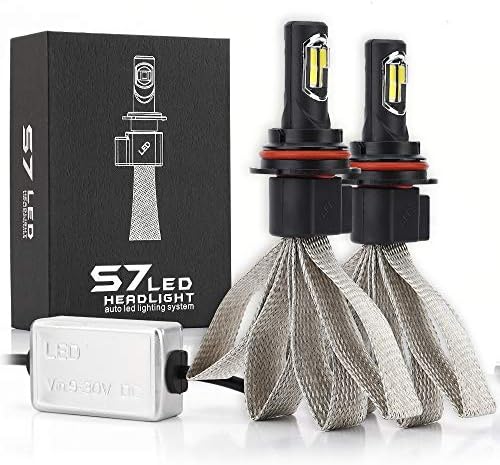LWTOP 9005 9006 LED Headlight Bulbs,8000Lm 6000K Extremely Bright All-in-One Conversion Kit,360 Degree Adjustable Beam Angle,9004