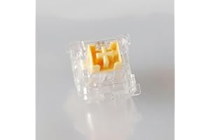 PAKJEL OUTEMU Honey Peach Switch V2 RGB, Transparent Pre-Lubed Silent Linear Switch for Custom Mechanical Keyboard (Size : 110PCS)