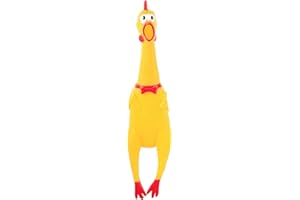 POPLAY Screaming Chicken, Squeaky Chicken Dog Toys Prank Novelty Toys for Kids Adults
